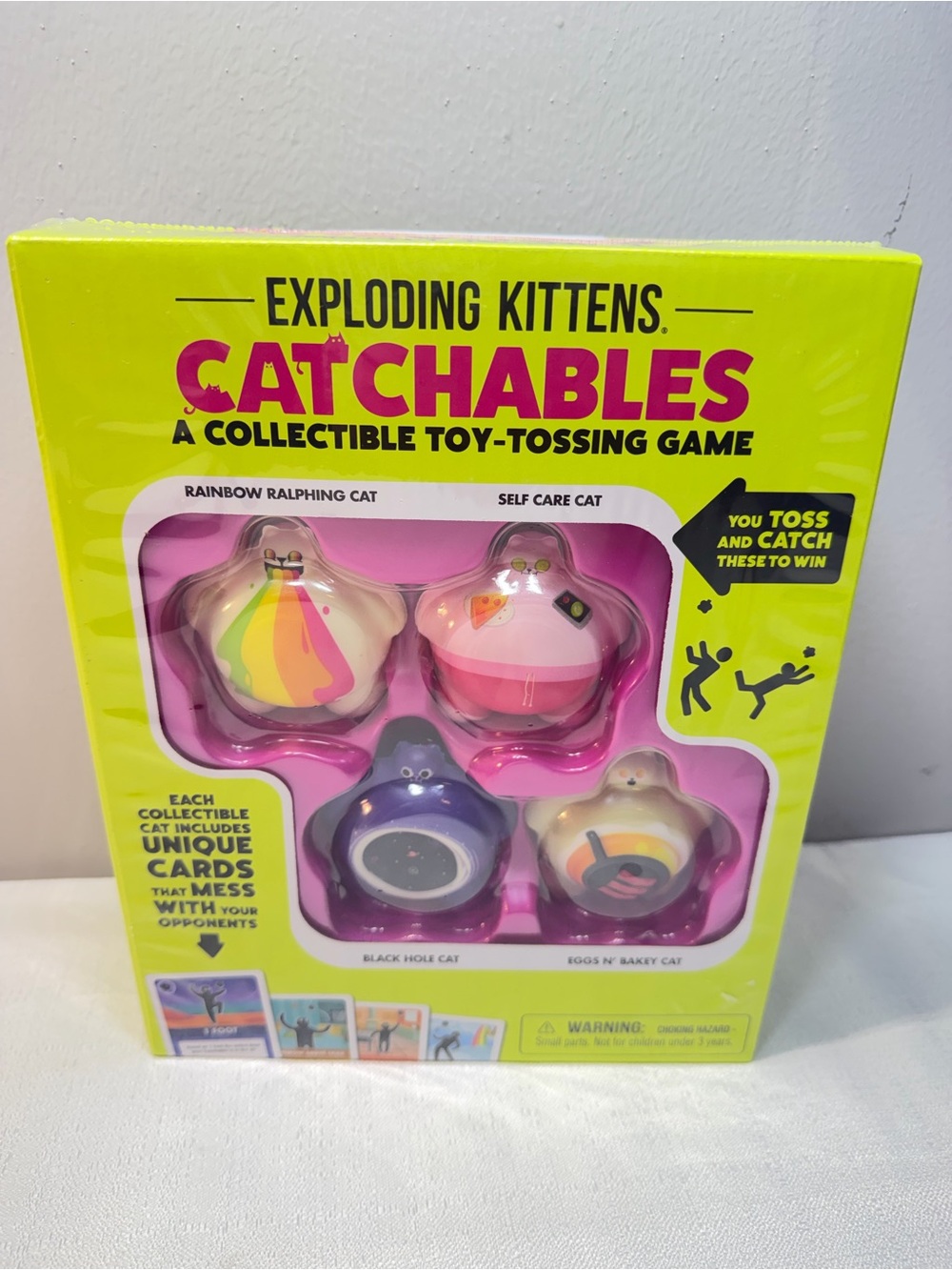 Catchables Kids Toy - Rainbow & Pink Collectible Tossing Cats